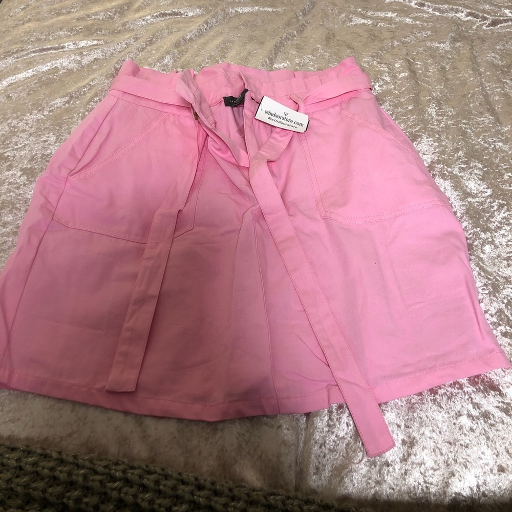 Blush pink skirt